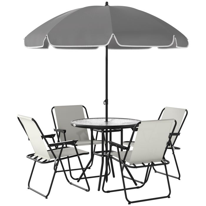 SUNVISTA 4 Seater Garden Furniture Set, Cream White