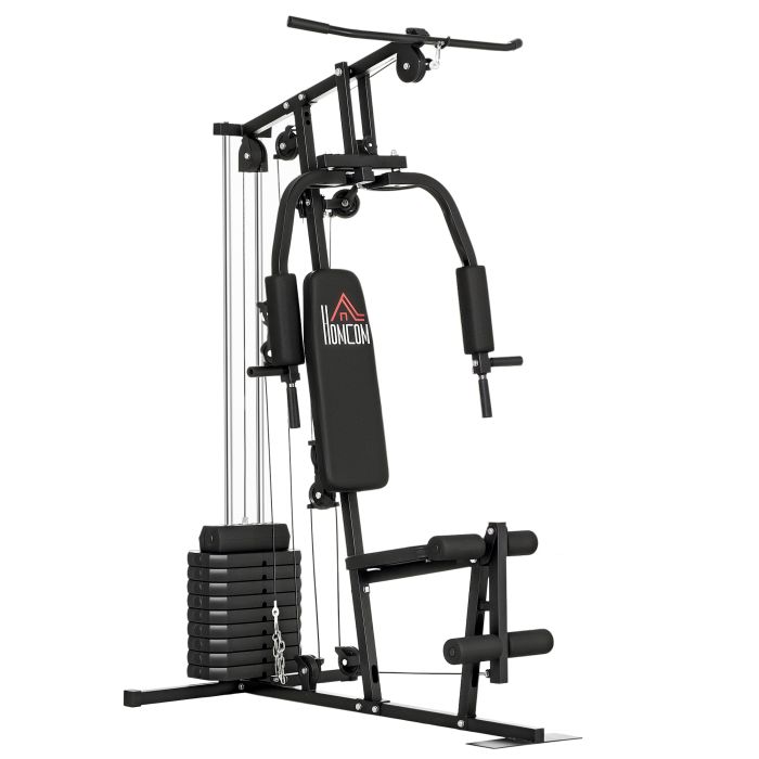 Multifunction Home Gym Machine, with 45kg Weight Stacks, for Strength Training
