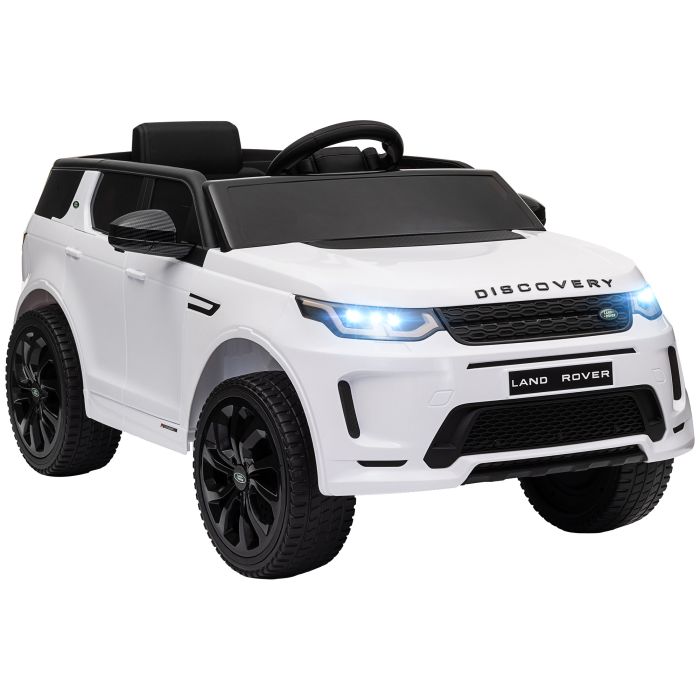 AIVAGO Land Rover Discovery Sport Licensed 12V Kids Ride on Car w/ Remote Control, Lights Music Horn, for 3-6 Years White