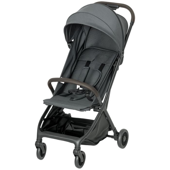 ROWNELL Foldable Baby Stroller Aluminium Lightweight Pushchair - Dark Grey