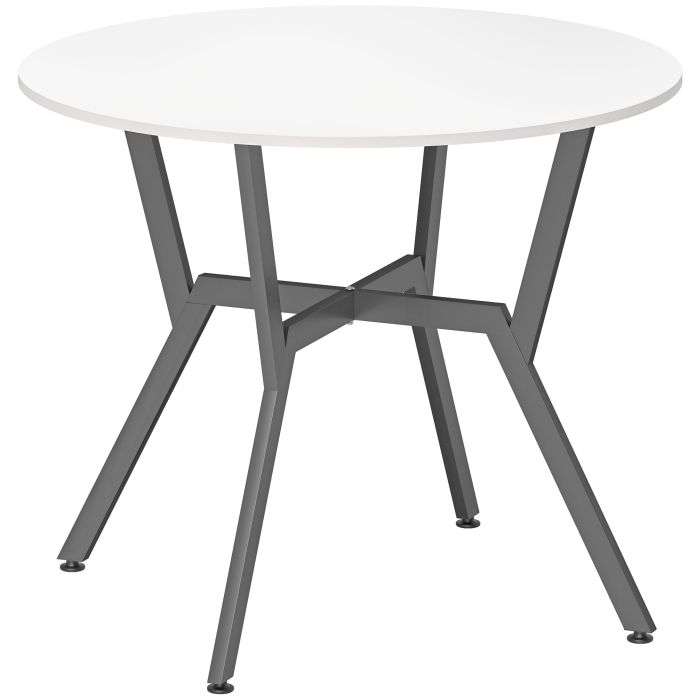 ILVIA Round Dining Table - High Gloss White