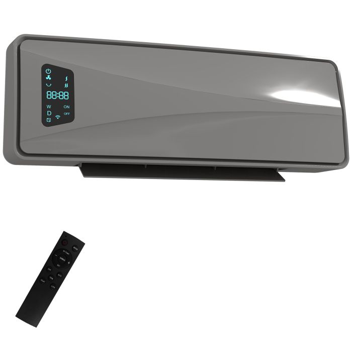 ENLUX Electric Heater ABS Ceramic Wall Mounted - Grey