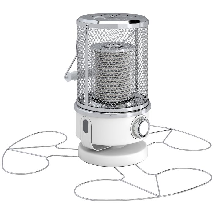 MORIN Patio Heater Stainless Steel Freestanding Infrared Outdoor Heater - White