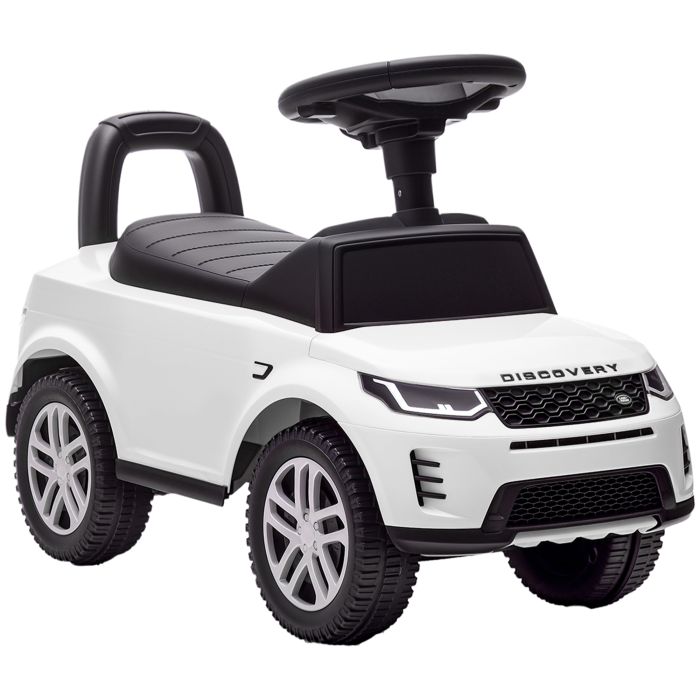 VARNWELL Land Rover Baby Padel Car with Under Seat Storage - White