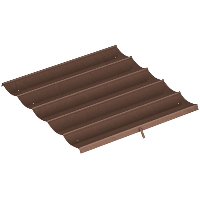 ELVON Polyester Pergola Replacement Cover - Brown