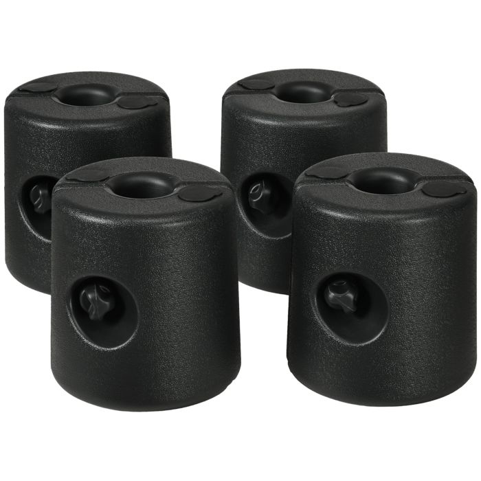 VORORA Plastic Tent Weights Set - Black