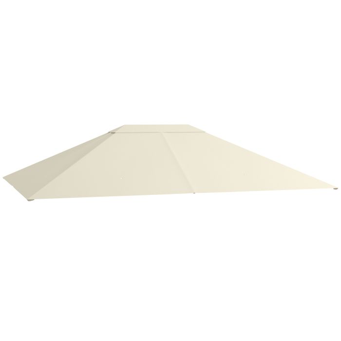 VOREON Polyester Gazebo Replacement Cover - Cream