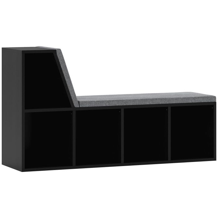 LUXIA Wooden Tier Bookcase - Black