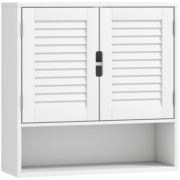 LUXAUX Wooden Wall Mounted Bathroom Cabinet - White