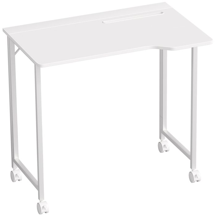 LUXEON Wooden Folding Desk - White
