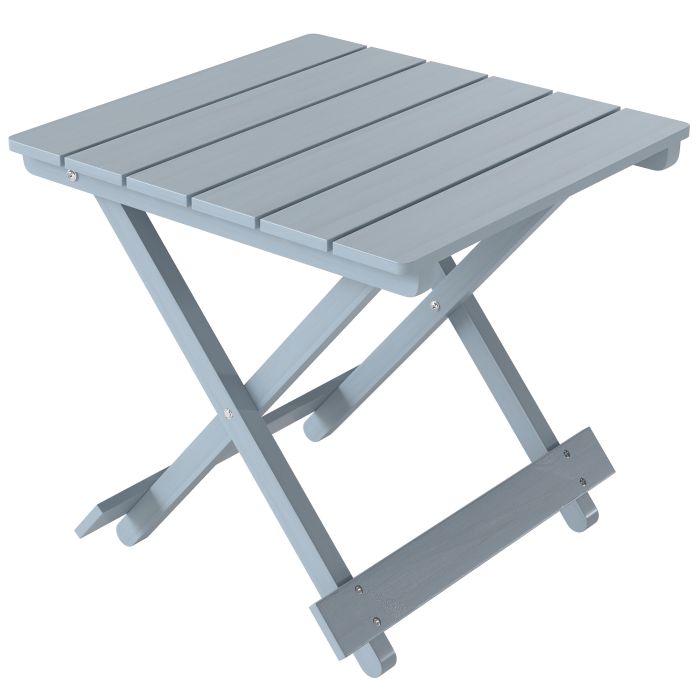 Luxshaw Light Grey Fir Wood Coffee Table - 40cm