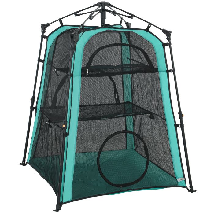 Kenen Black Polyester 3 Tier Cat House Camping Tent - 107cm
