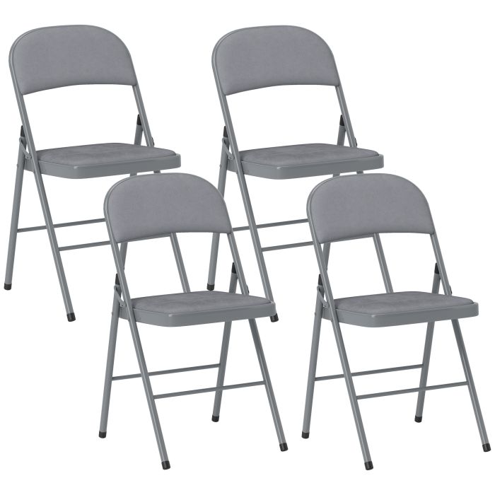 Solero Light Grey Velvet Chair Set of 4 - 45cm