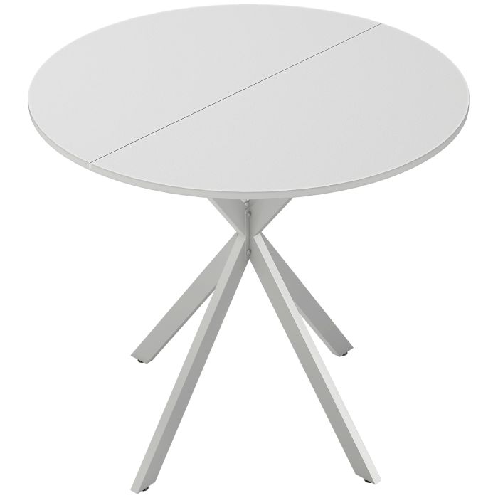 Ashthor White Dining Table - 80cm