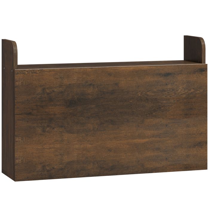 Luxmont Dark Brown Wall Mounted Desk - 77cm