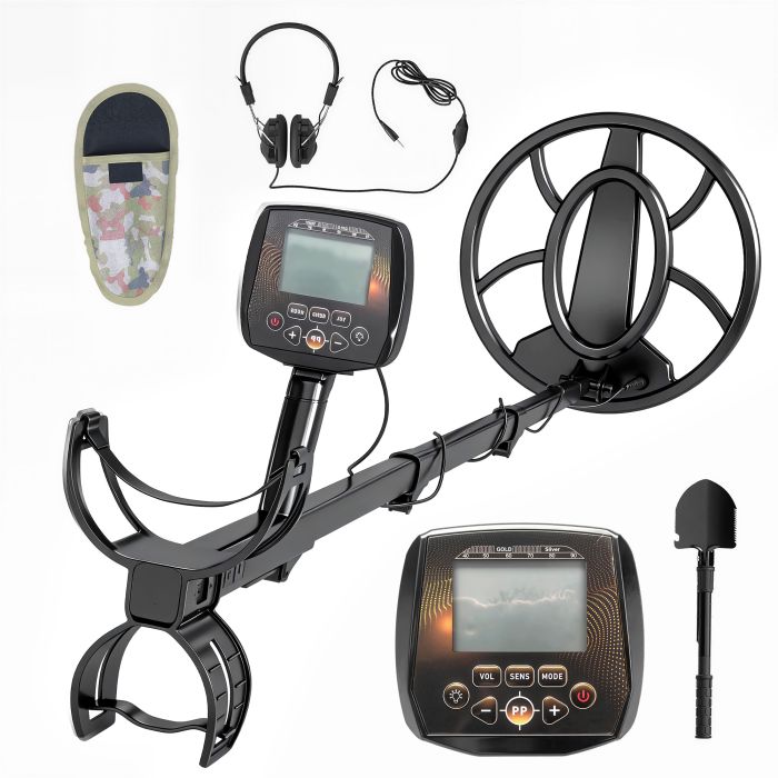 Belia Black Aluminium Waterproof Metal Detector - 18cm