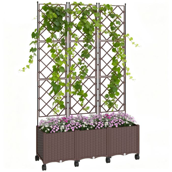 Serion Brown PP Planter - 40cm