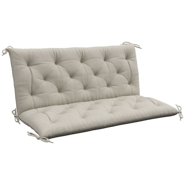 Valcote Light Grey Fabric Swing Chair Cushion - 110cm