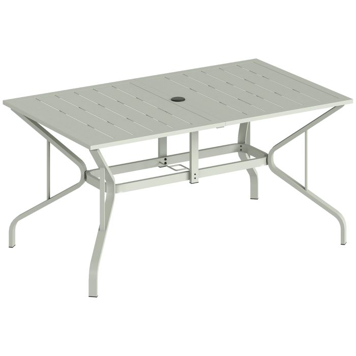 Oakcarr Light Grey Steel Dining Table - 90cm
