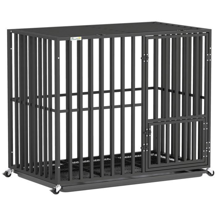 Harheir Black Steel Pet Cage - 57cm