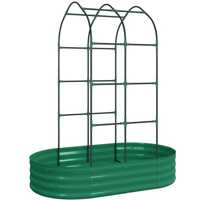 Elmheir Green Metal Planter - 90cm
