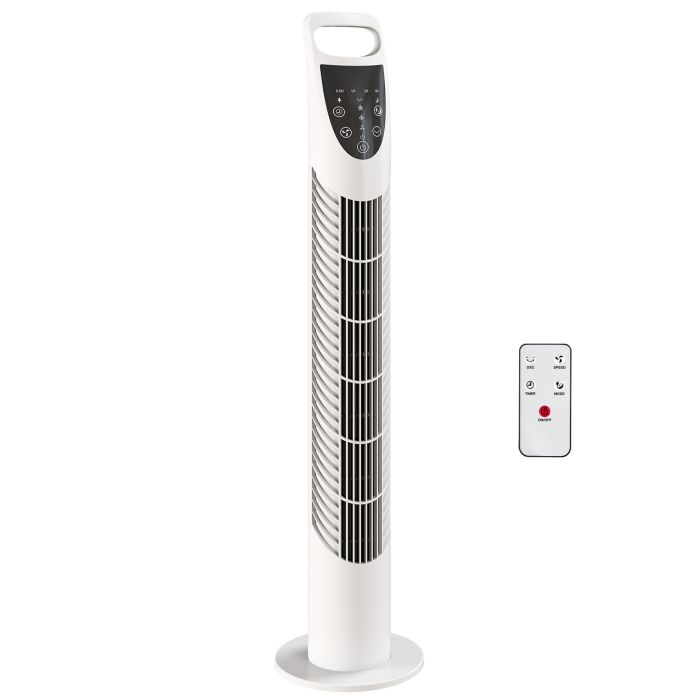 Marglen White Abs Tower Fan - 18cm