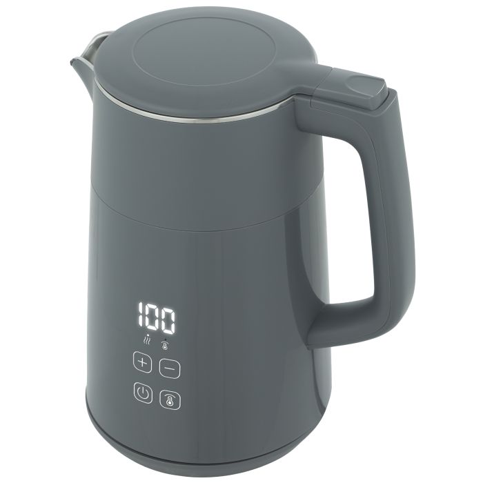 Chewood Grey Stainless Steel Electric Kettle - 15.5cm