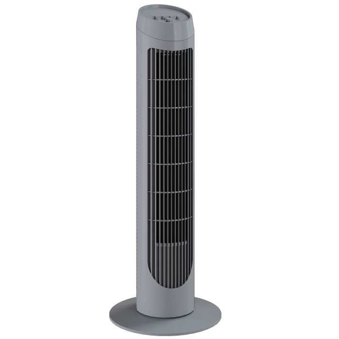 Kenbyrn Grey Abs Tower Fan - 27cm