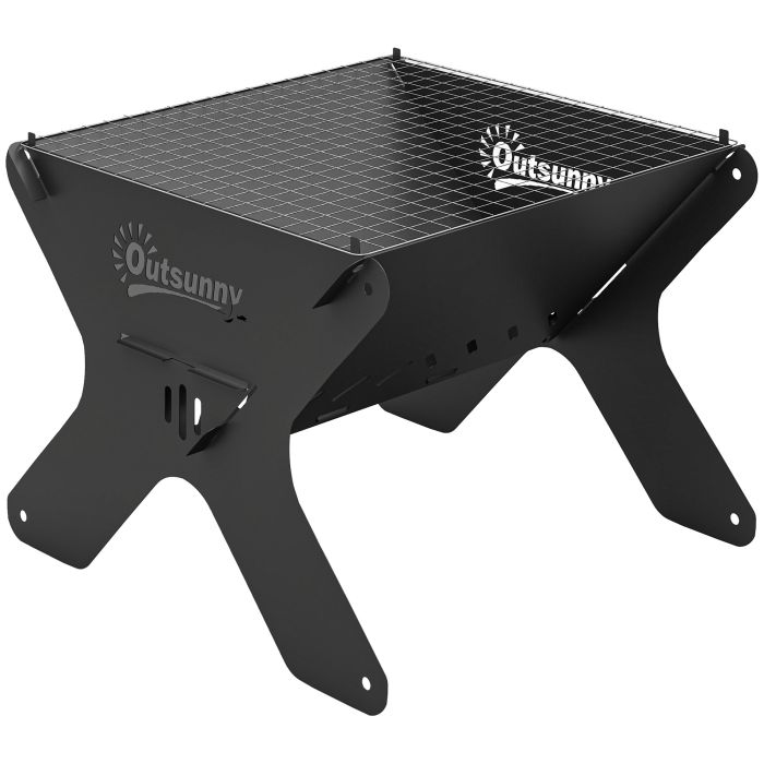Dorora Black Metal Barbecue Grill with Gripper - 29cm