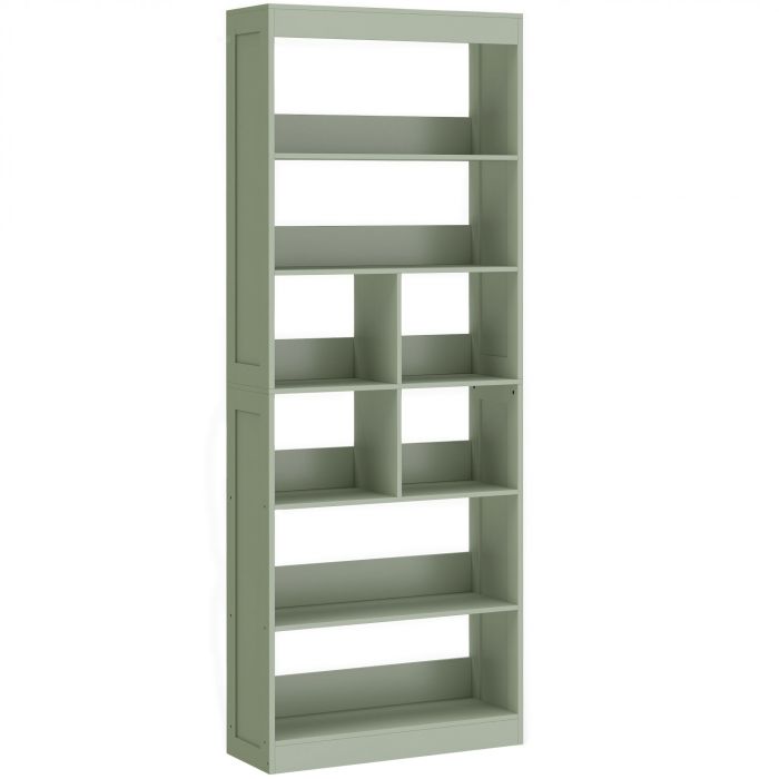 Dallyne Paste Green MDF 6 Tier Bookcase - 68cm