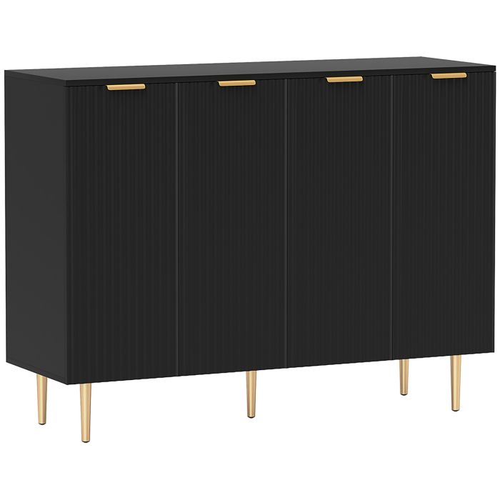 Ivemoor Black Sideboard with Adjustable Shelves - 120cm