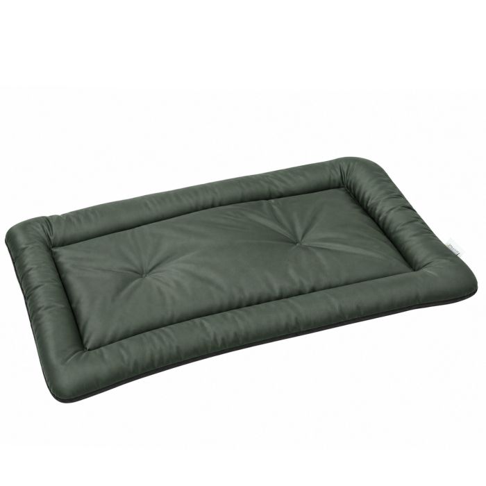 ANSLEY 90 x 60 x 5 cm Waterproof Foldable Dog Bed with Non Slip Base and Washable Cover - Army Green and Black