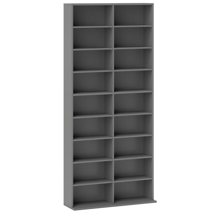 SPALDING 640 CD Media Storage Tower for Music Collections - Grey