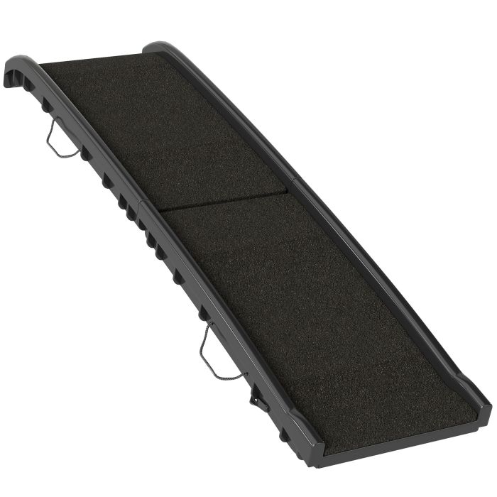 MARARI 155 x 38.5 x 15.5 cm Foldable Dog Ramp with Frosted Non Slip Surface - Black
