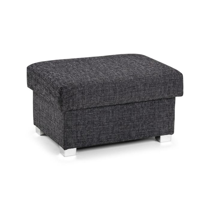 Trevor  Foam Filled Cushion Top Footstool with Storage - Grey