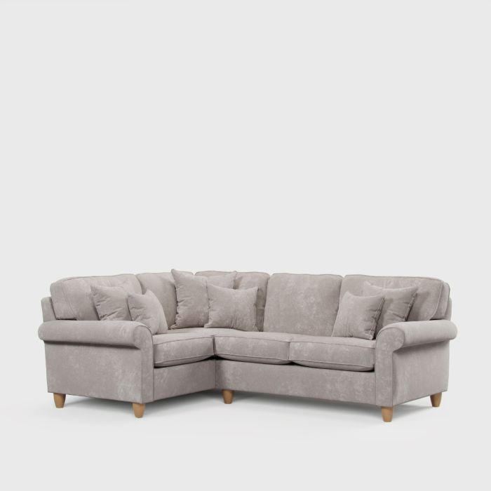 Corner Sofa - COASTAL Fabric 3 Seater Right Hand Facing - Beige