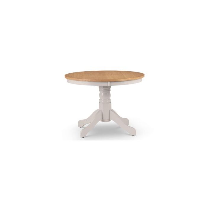 Davenport Round Pedestal Table - Elephant Grey