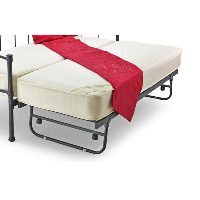 Paris Metal Frame Guest Bed - Small Single 2ft6 - Black