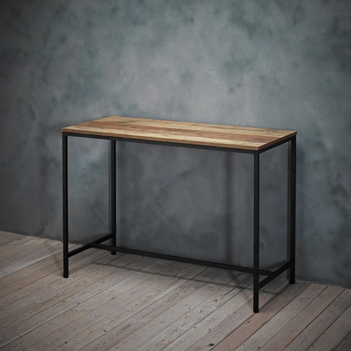Hoxton Industrial Chic Style Computer Desk - Wood Effect