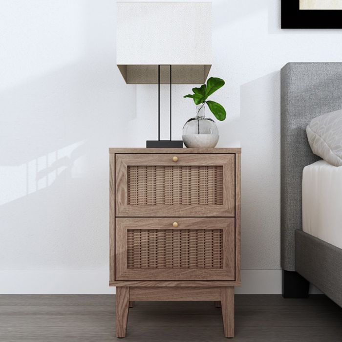 Bordeaux 2 Drawers Beside Table - Oak