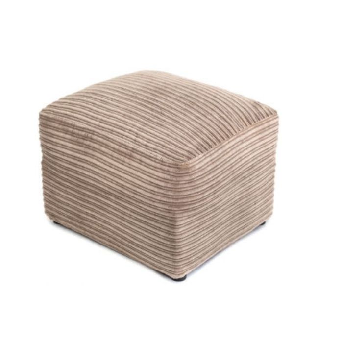 PORTO Jumbo Cord Footstool - Brown