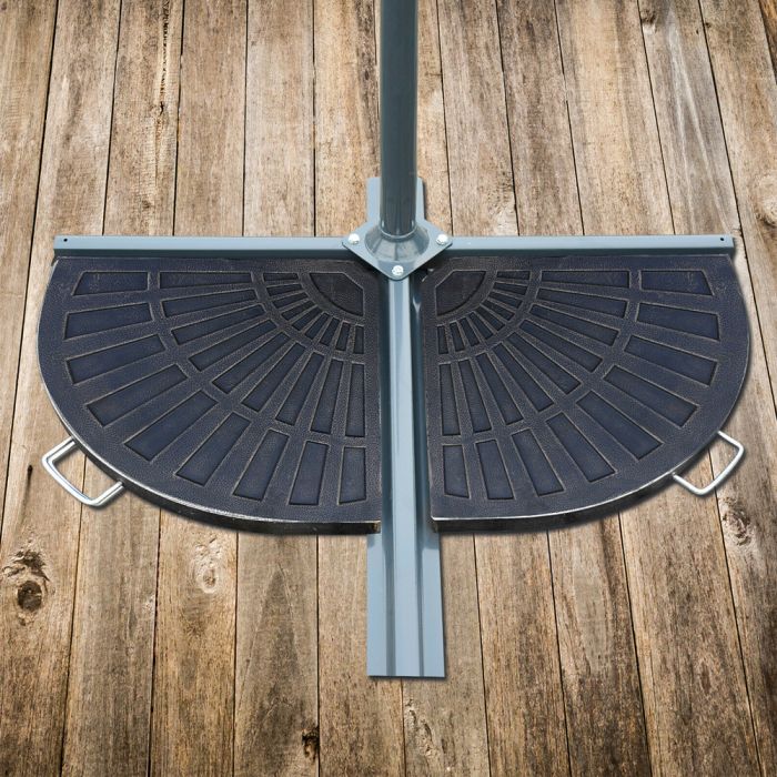 Rosin Flabelliform Garden Parasol Base 2pc