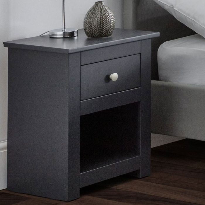 Radley Stylish Beside Table With Drawer - Anthracite