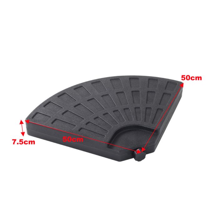 Large Square Canopy Rotating Outdoor Cantilever Parasol with Fillable Base