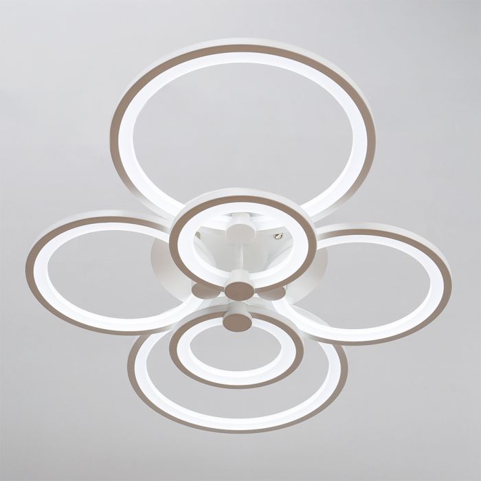 6 Rings LED Semi-Flush Ceiling Light