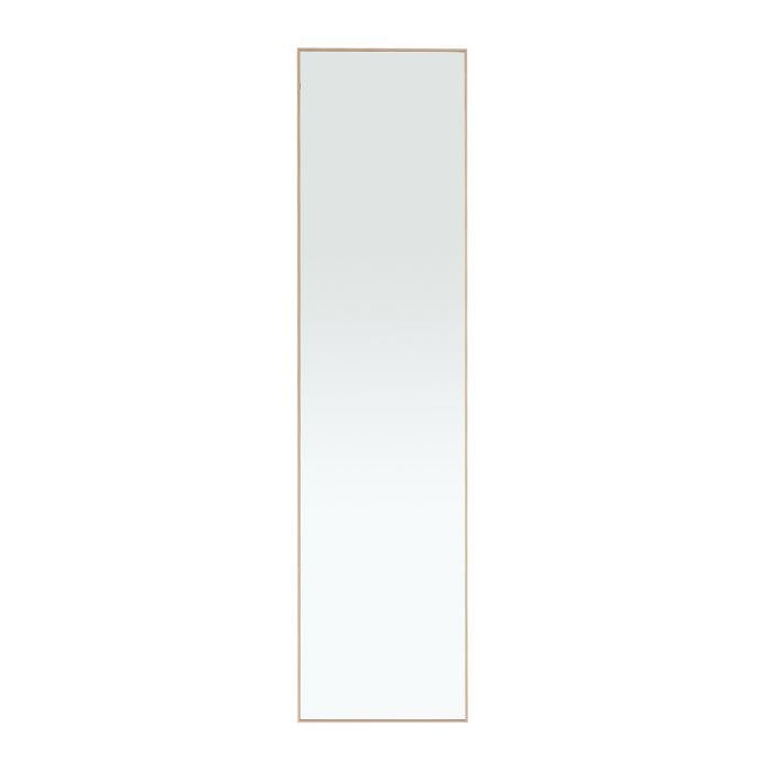 Over-the-Door Full Length Mirror with Gold Metal Frame