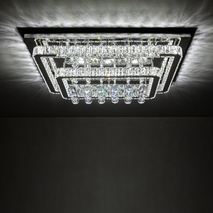 Rectangular Crystal LED Ceiling Light