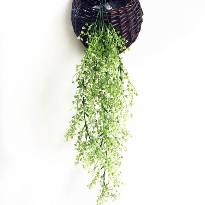 Hanging Ivy Plants Wall Decor Artificial Floral Vines For Party-White