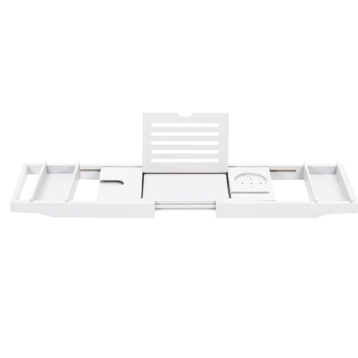 Expandable Bamboo Bathtub Tray With Slots