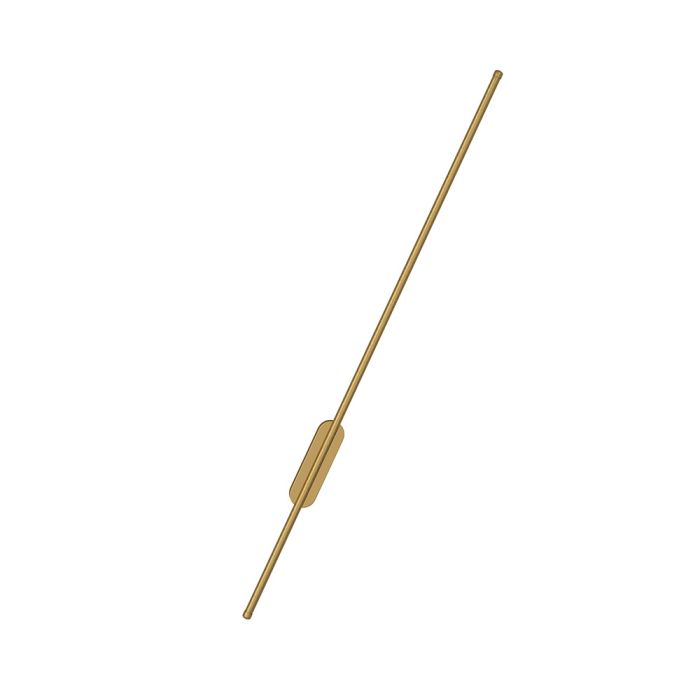 Modern Gold Aluminum Linear LED Wall Lighting Fixture 100cm